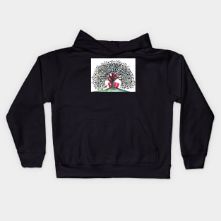 Winnipeg Whimsical Tree Cats Kids Hoodie